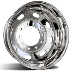 24.5x8.25 NORTHSTAR 10X285MM HUB PILOT "SATURN" OVAL HOLE MIRROR POLISHED BOTH SIDES