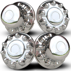 10 x 225mm Chrome Hub Cover Kit