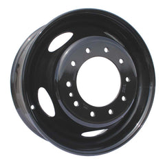 19.5x6.75 10x225mm Black Steel Ford F450/550/53/600 (2005-Present), Ram 4500/5500 2008-Present