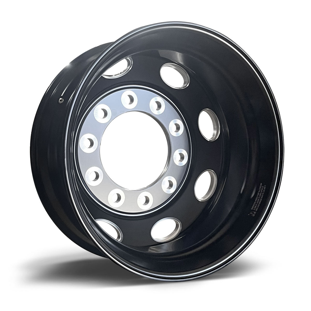 22.5x8.25 NORTHSTAR 10X285MM HUB PILOT "ORBIT" BLACK REAR